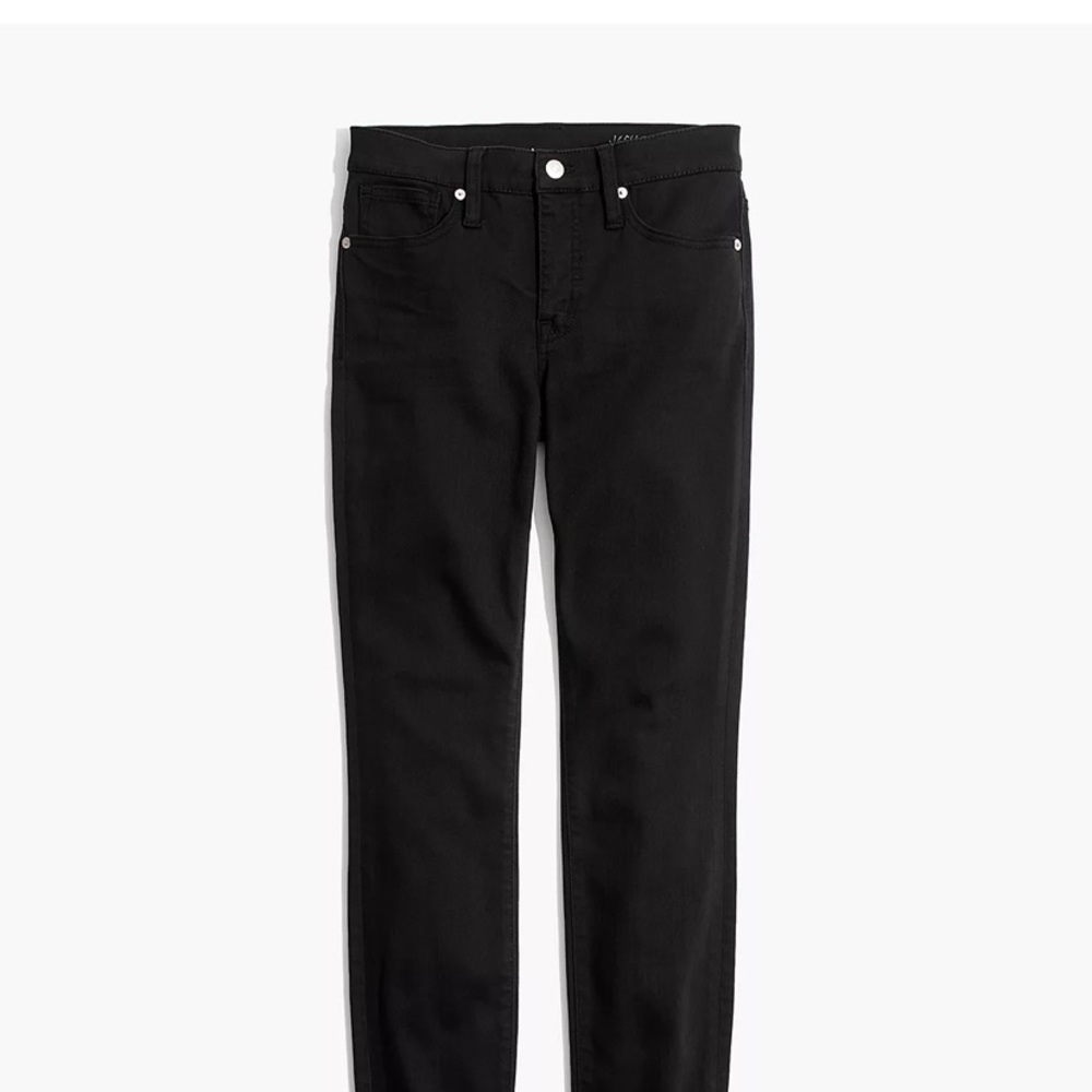 Madewell black 9” mid-rise skinny jean
